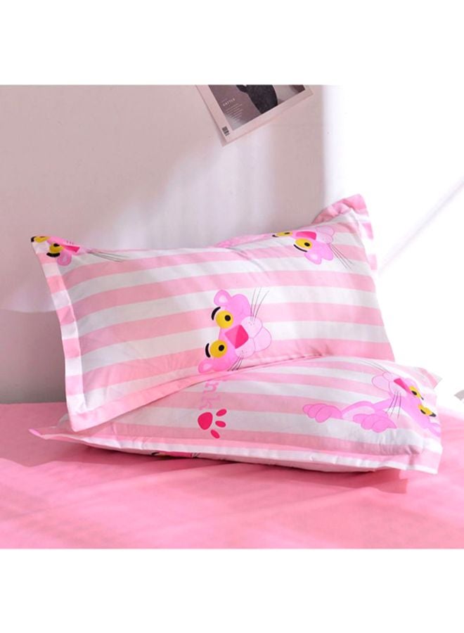 Beauenty 4-Piece Bedding Set combination Pink Pillowcase 48x74 Cm, Bed Sheet 230x230 Cm, Quilt Cover 180x220cm - Image 3