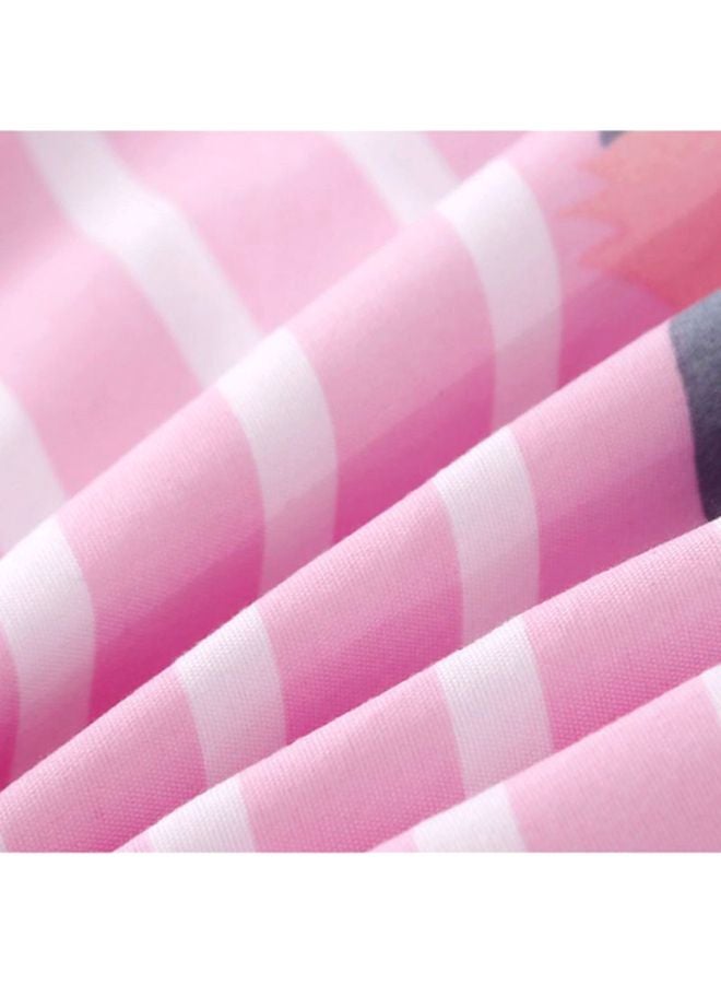 Beauenty 4-Piece Bedding Cover Set combination Pink/Red/Yellow Pillowcase 48x74 Cm, Bed Sheet 230x230 Cm, Quilt Cover 180x220cm - Image 4