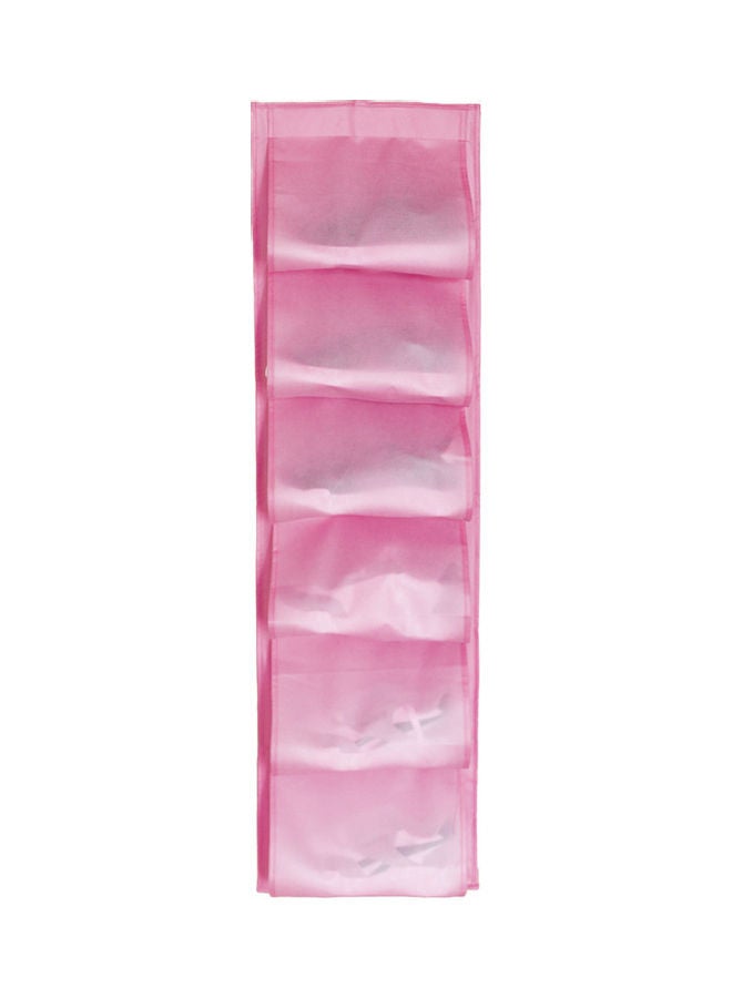 Shoes Hanging Storage Bag Pink 