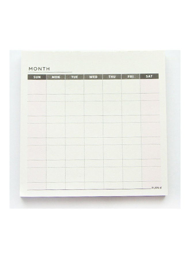 Generic Weekly Monthly Check List Work Plan Notebook White - Image 3