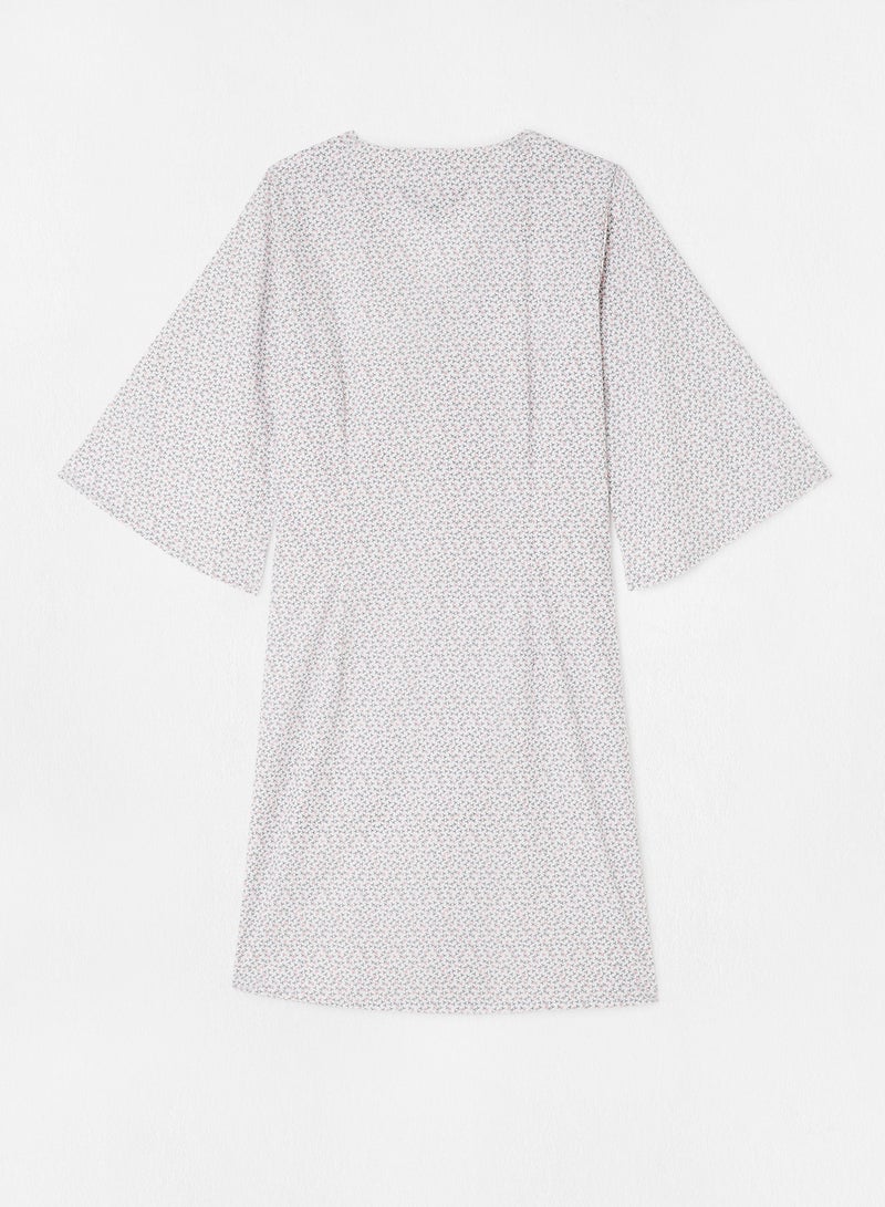 ABOF Flare Sleeve Printed Dress Multicolour  - Image 2