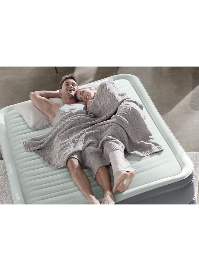 INTEX - Full Premaire Airbed Green/Grey 191x137cm - Image 1