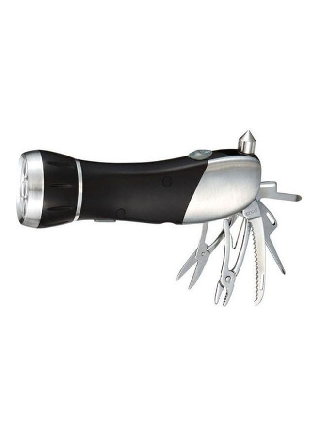 Car Multi-Function Eight-In-One Safety Hammer Life-Saving Hammer Car Escape Hammer Broken Window Emergency Tool Auto Supplies Black/Silver 17.2x4.7x4.7cm  - Image 1
