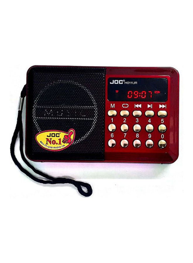 جوك - راديو عالي مزود بفتحات TF وUSB H011UR أحمر - Image 1