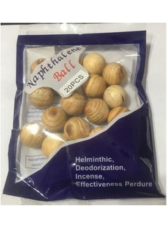 Generic Naphthalene Balls From Camphor Mothballs 20 Pcs Woody Brown 78cm 