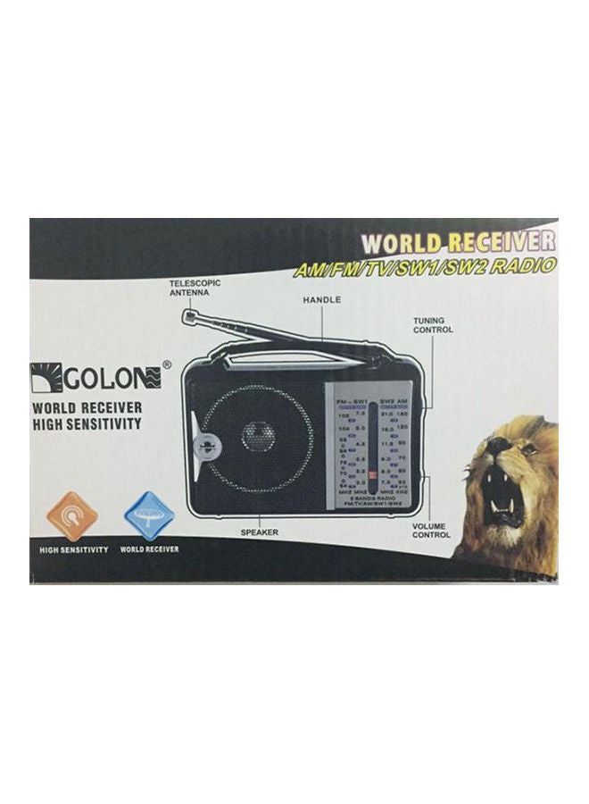 Golon Radio Fm-Am RX-607AC Black - Image 2