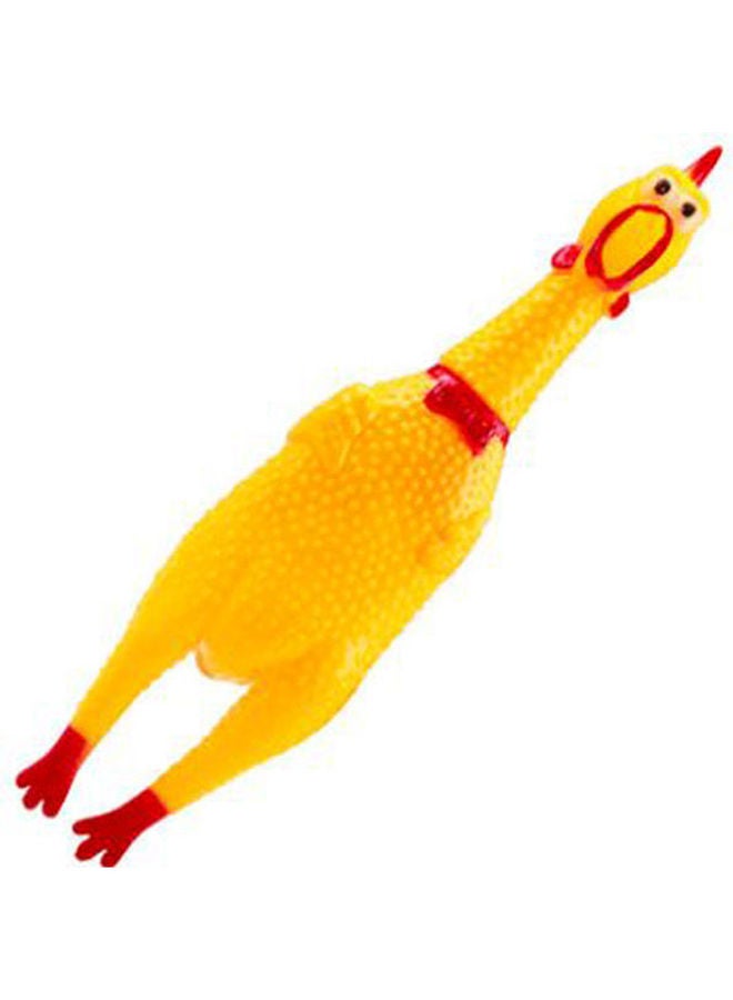 Squeeze Shrilling Screaming Chicken Squawking Chicken Fun Dog Toy 17cm - Image 2