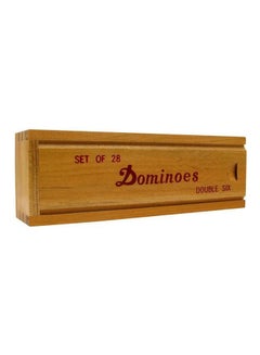 Double Six Professional Domino Tiles Dominoes Game Set With Wooden Case 28 Pieces