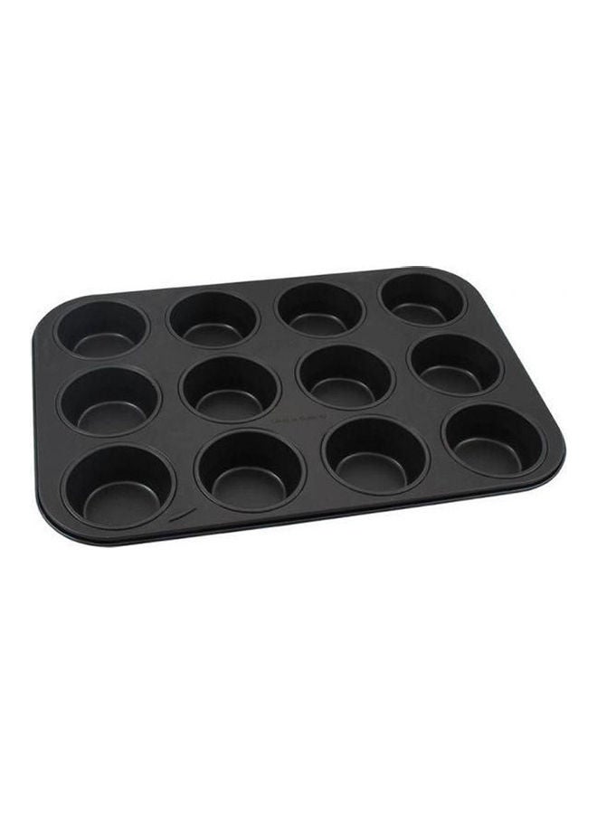 12 Eye Rectangular Cupcakes Mold Black
