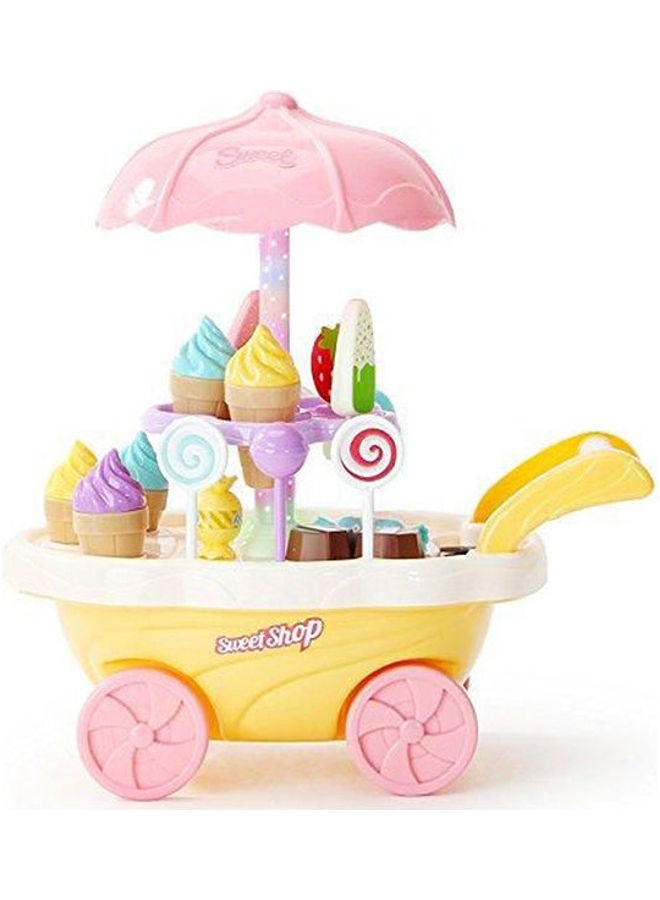 Generic - Mini Sweet Cart Sweet And Ice Cream Shoptoy For Kids Light And Sound 30 Pcs 35.6X7X27cm - Image 1
