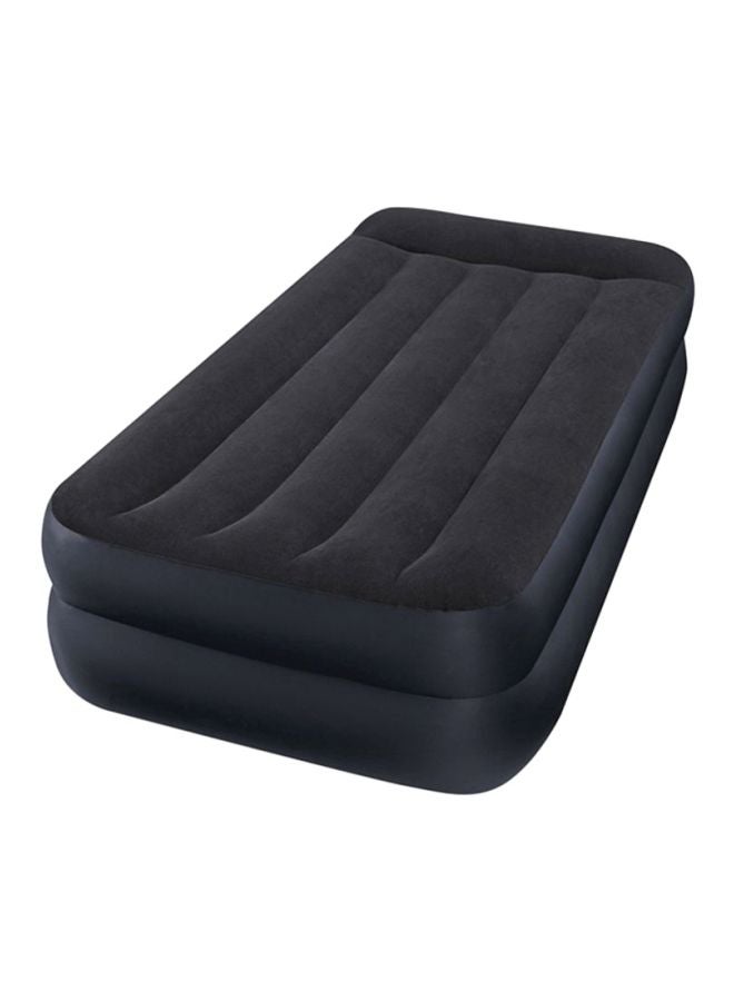 انتكس سرير هوائي بمسند وسادي مرتفع أسود 191x99x42سم - Image 1