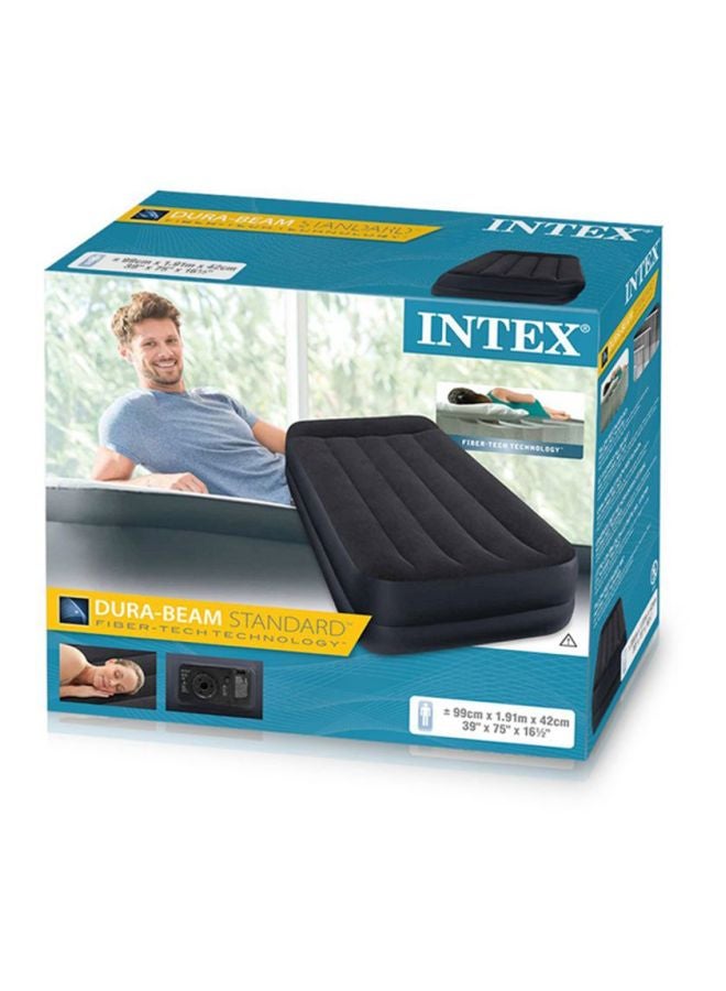 انتكس سرير هوائي بمسند وسادي مرتفع أسود 191x99x42سم - Image 2