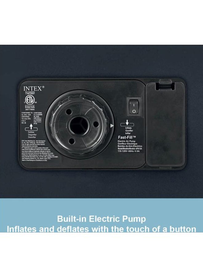 انتكس سرير هوائي بمسند وسادي مرتفع أسود 191x99x42سم - Image 5