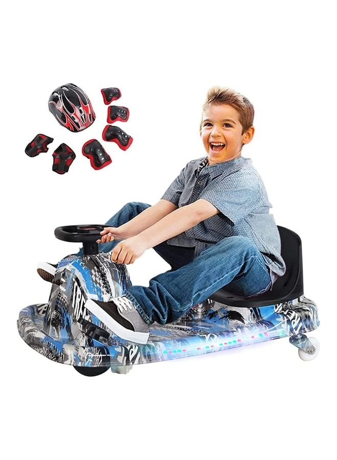 Cool Baby Drifting Electric Crazy Car With LED Light for Kids Multicolour - Image 1