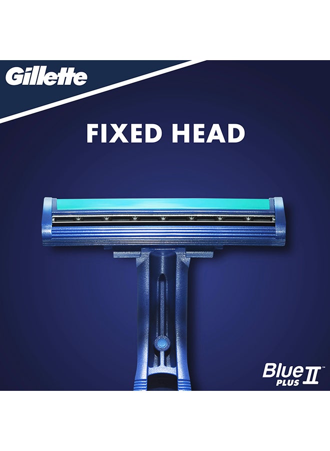 Gillette - 20-Piece II Plus Disposable Razors Blue - Image 1