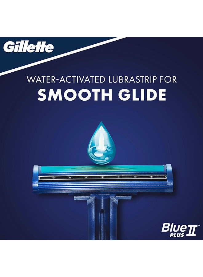 Gillette - 20-Piece II Plus Disposable Razors Blue - Image 1