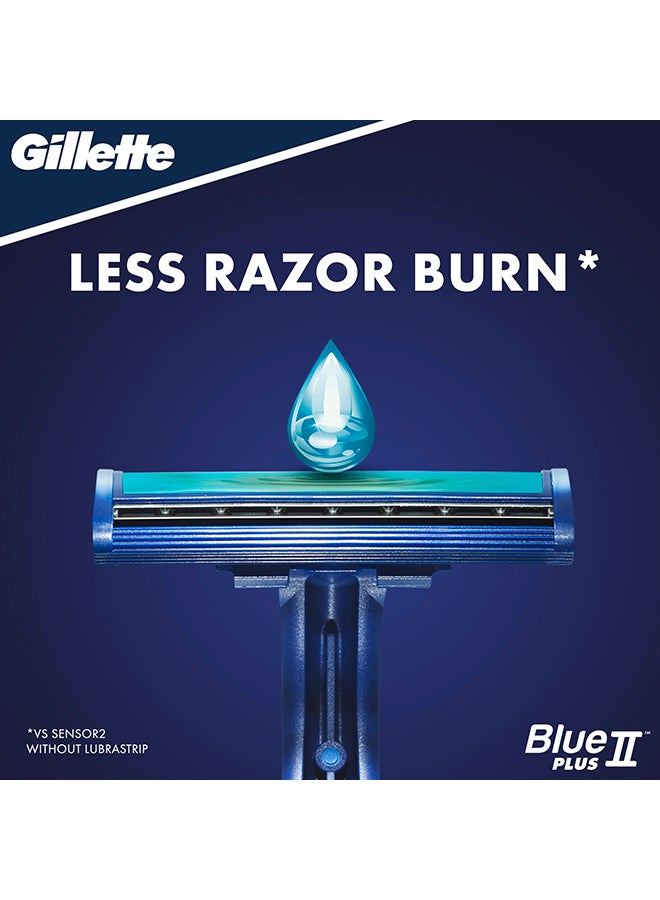 Gillette - 20-Piece II Plus Disposable Razors Blue - Image 1