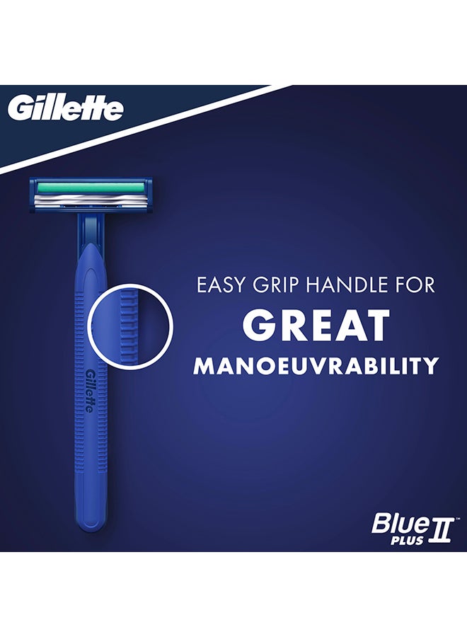 Gillette - 20-Piece II Plus Disposable Razors Blue - Image 1