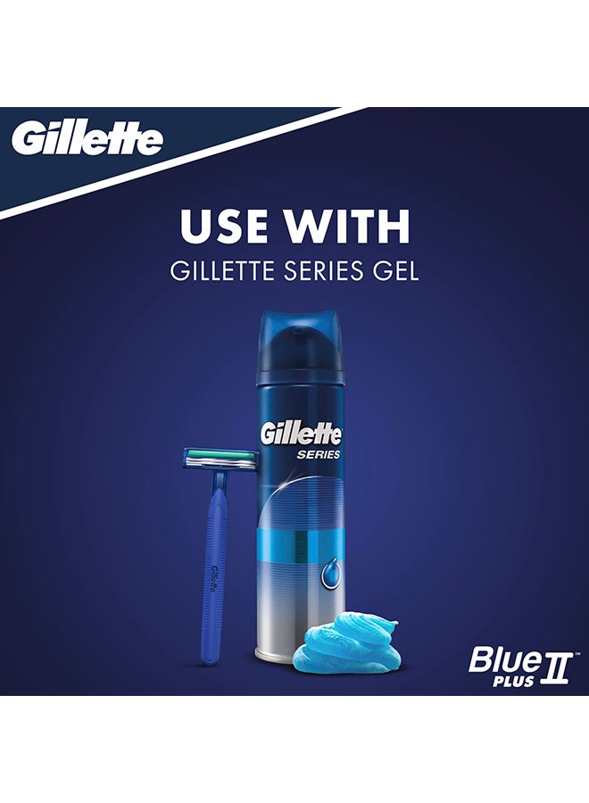 Gillette - 20-Piece II Plus Disposable Razors Blue - Image 1