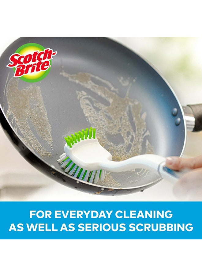 Scotch Brite - Handheld Kitchen Dish Cleaning Brush White/Grey - Image 1