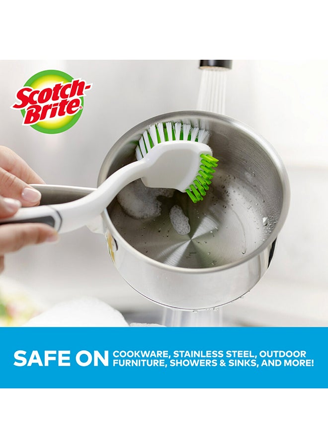 Scotch Brite - Handheld Kitchen Dish Cleaning Brush White/Grey - Image 1