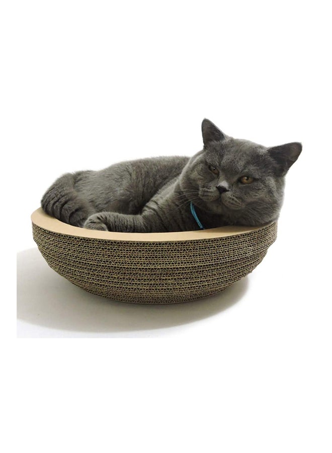 Beauenty Bowl Designed Cat Scratcher Beige/Brown 40x10.3cm - Image 2