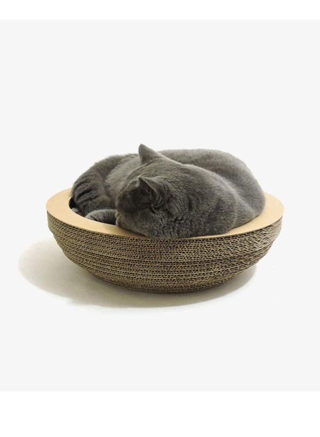 Beauenty Bowl Designed Cat Scratcher Beige/Brown 40x10.3cm - Image 3