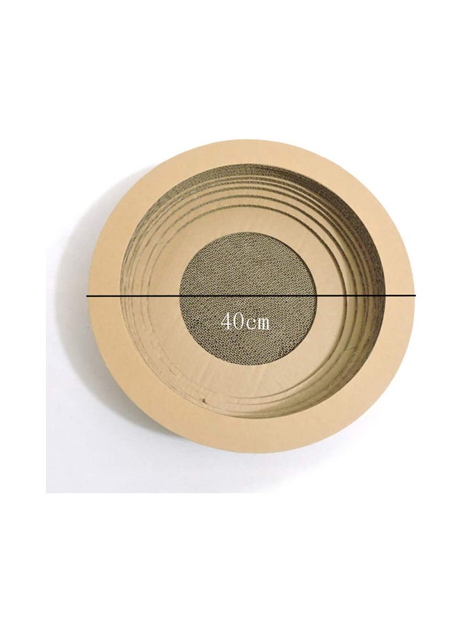 Beauenty Bowl Designed Cat Scratcher Beige/Brown 40x10.3cm - Image 4