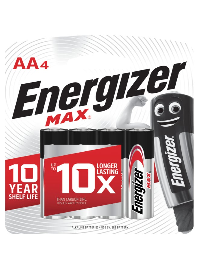 Home Box 4-Piece 1.5V AA Batteries Multicolour  - Image 1