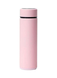 Stainless Steel Vacuum Flask With Inner Strainer And Touch Digital Display Temperature Pink