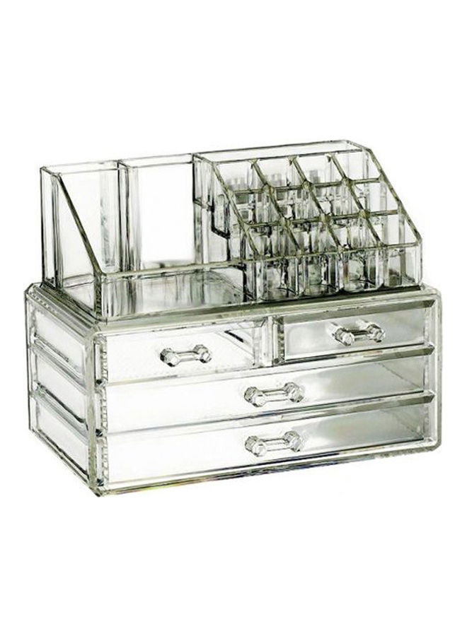 Cosmetic Organizer Makeup Drawers Acrylic Cabinet Clear