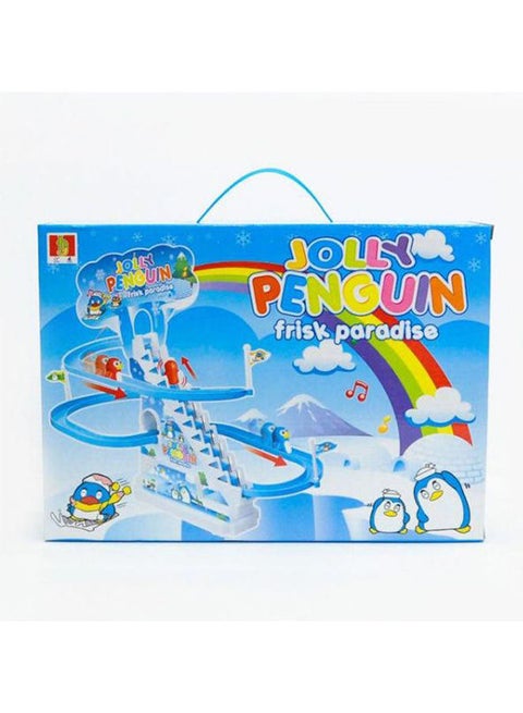 Play Penguin Race And Slide With Music And Battery