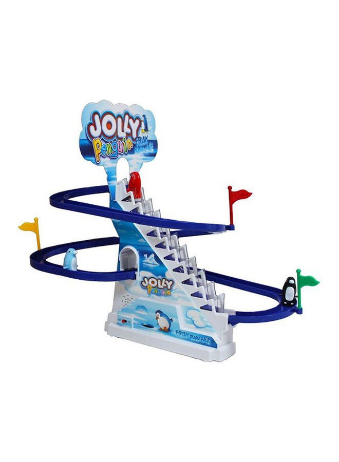 Play Penguin Race And Slide With Music And Battery