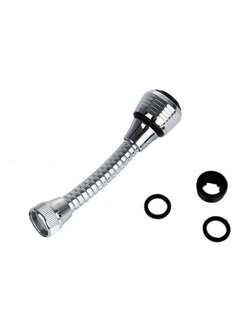 Stainless Steel Turbo Flex 360 Instant Hands Free Faucet Swivel Spray Sink Hose Silver 9.2X14.6X24.8cm
