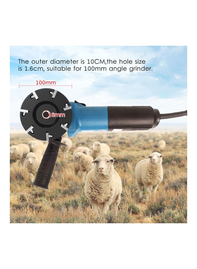 KKmoon Livestock Hoof Trimming Disc With 7 Blades Black - Image 5