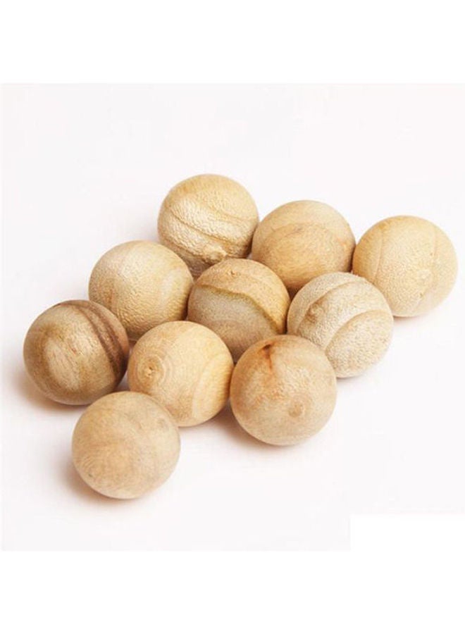 Generic - Naphthalene Balls From Camphor Mothballs 10 Pcs Woody Brown 46grams - Image 1