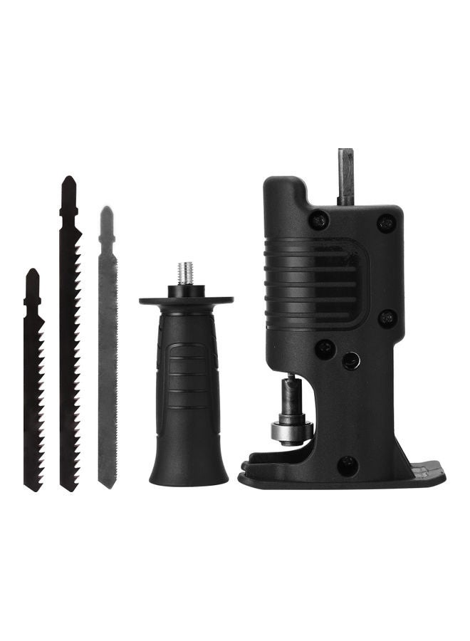 Generic Electric Drill With 3 Saw Blade Black  - Image 2