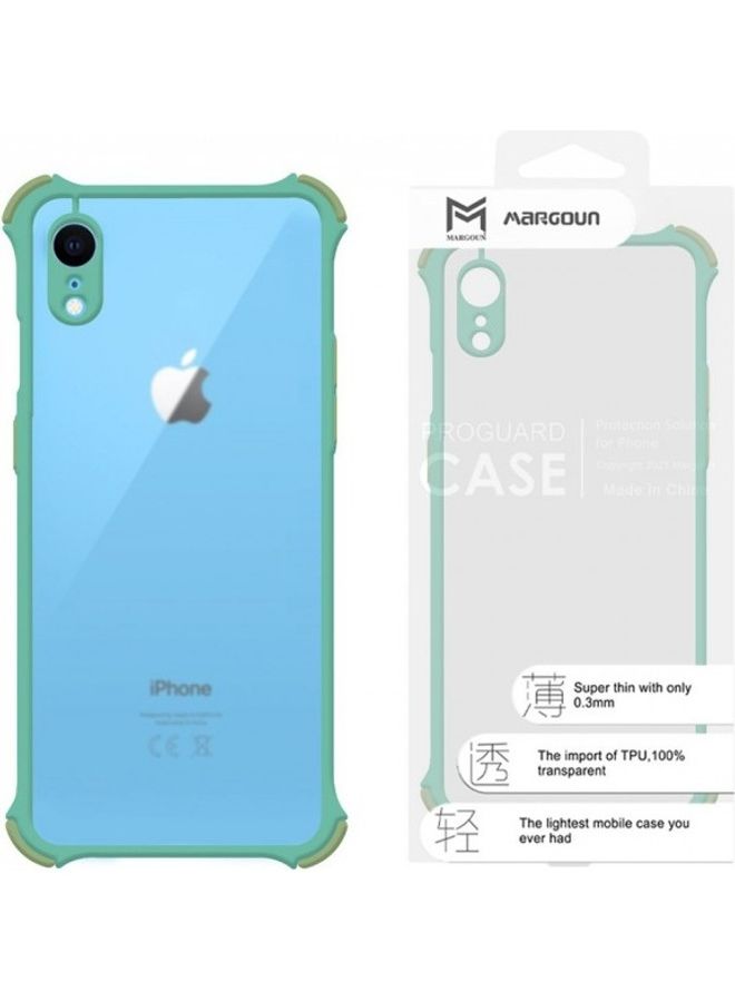 MARGOUN Protective Case Cover For Apple iPhone XR Clear/Light Green - Image 2