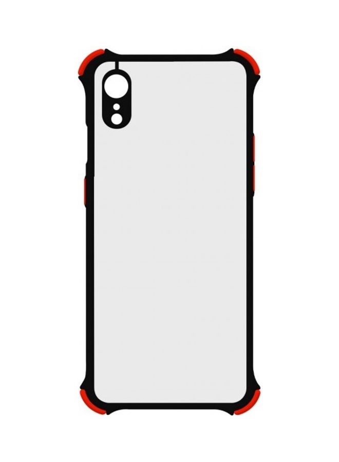 مارجون غطاء حماية واقٍ لهاتف أبل آيفون XR شفاف/أسود/أحمر - Image 3