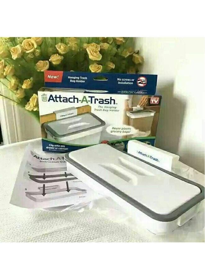 حامل أكياس قمامة للمنزل والسيارة رمادي/ أبيض - Image 2