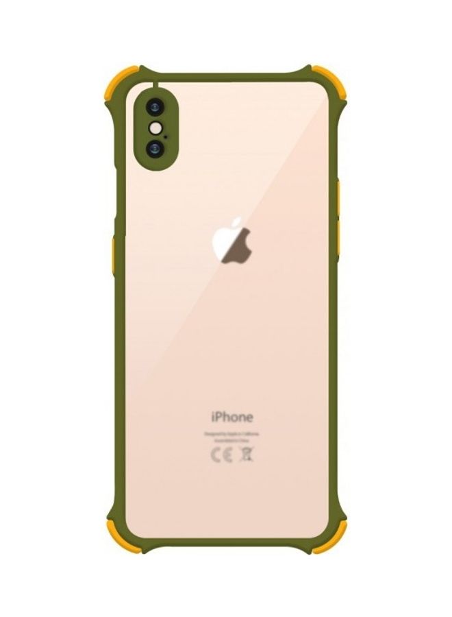 MARGOUN Protective Case Cover For Apple iPhone XS Max Clear/Green/Yellow - Image 1