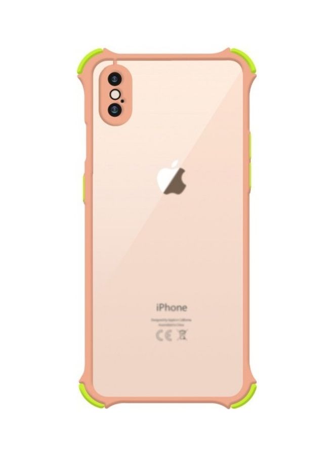 MARGOUN Protective Case Cover For Apple iPhone XS Max Clear/Pink/Green - Image 1