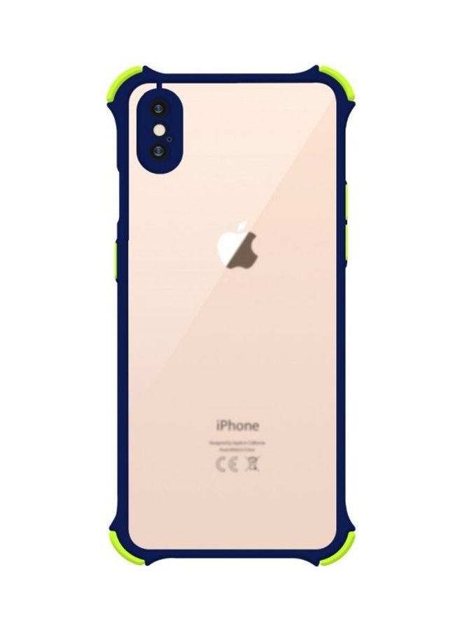 MARGOUN Protective Case Cover For Apple iPhone XS Max Clear/Dark Blue/Green - Image 1