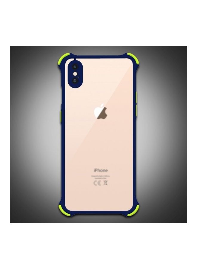 MARGOUN Protective Case Cover For Apple iPhone XS Max Clear/Dark Blue/Green - Image 4