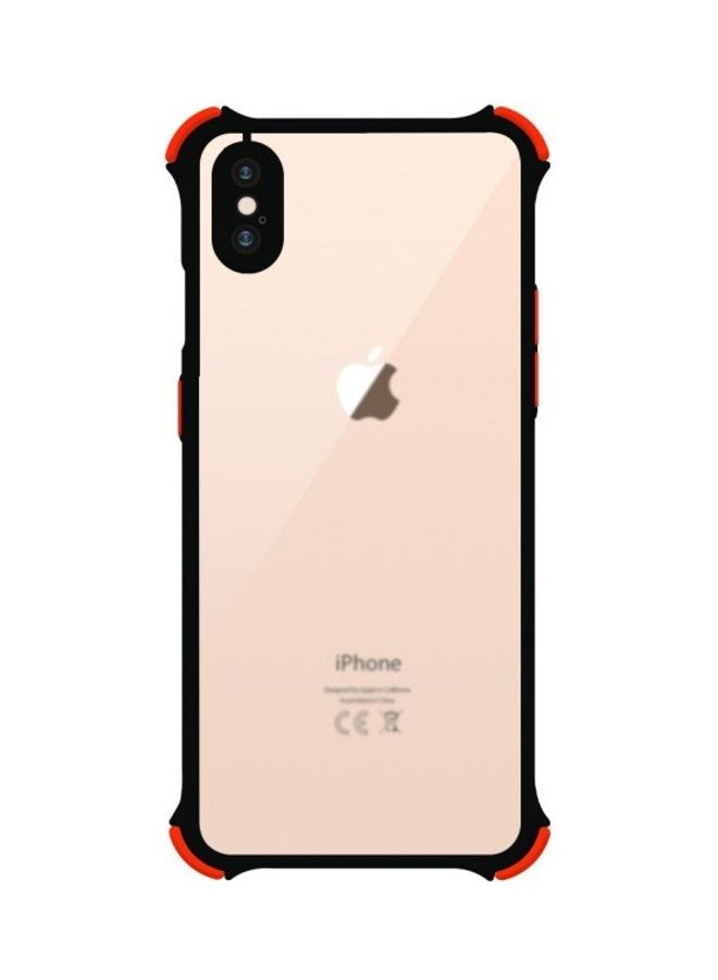 MARGOUN Protective Case Cover For Apple iPhone XS Max Clear/Black/Red - Image 1