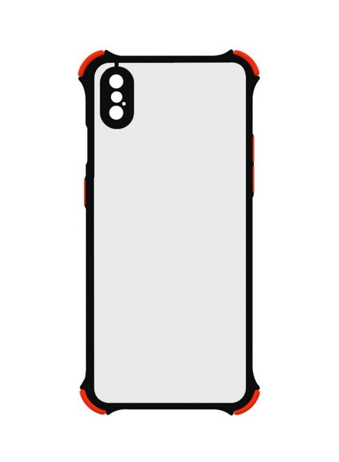 MARGOUN Protective Case Cover For Apple iPhone XS Max Clear/Black/Red - Image 3