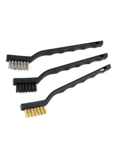 DENOVO Wire Brush Set For Drill By Denovo, Size Small, 3 Pieces, 11121 Multicolour 