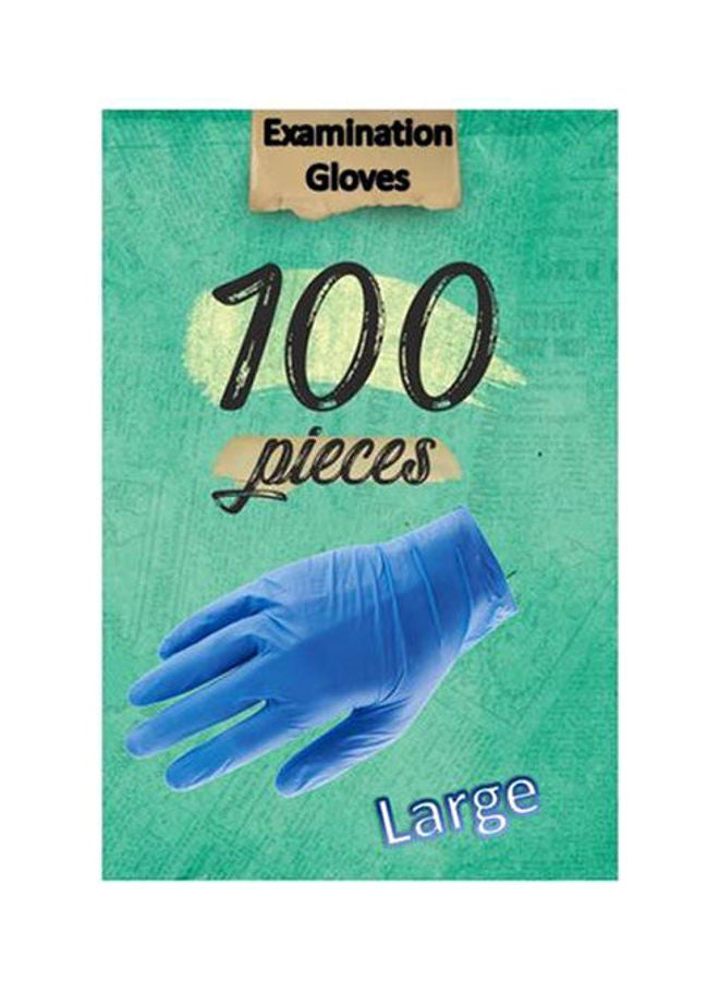 Generic Nitrile Examination Gloves Powder Free -Large Size-  100 Pcs - Image 1