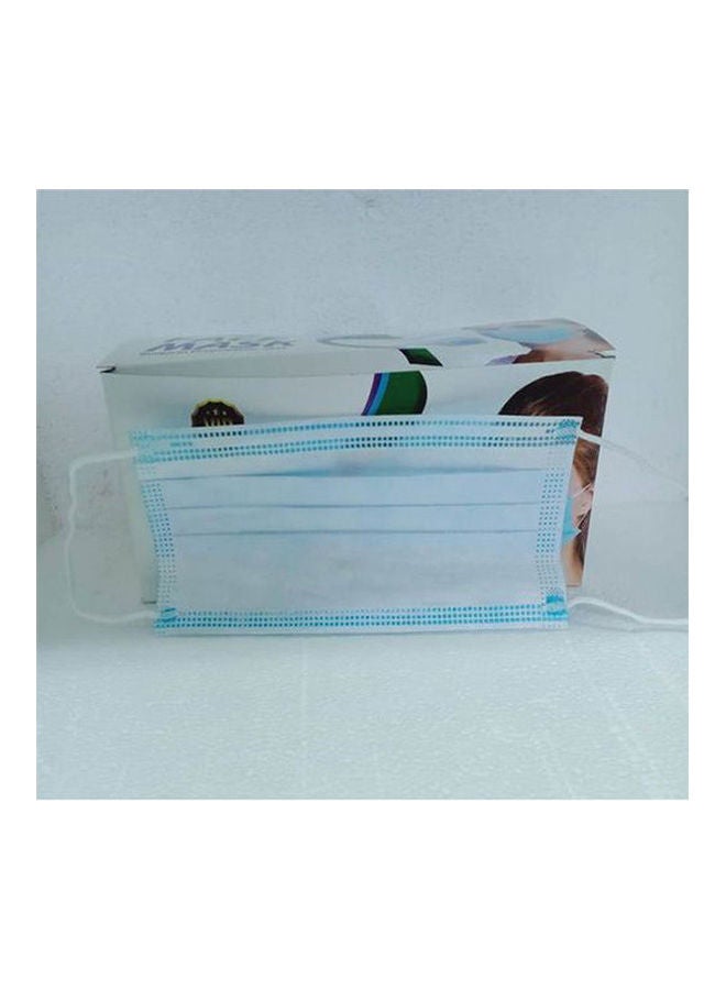 Generic Surgical Face Mask - 3 Play - Ear-loop - Nose Clip - Blue- 50 Pcs  - Image 1