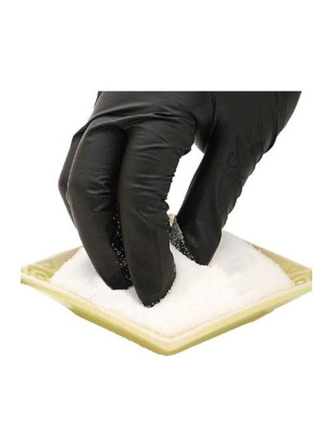 Generic Black Powder Free Latex Gloves - Medium -100 Pcs - Image 3